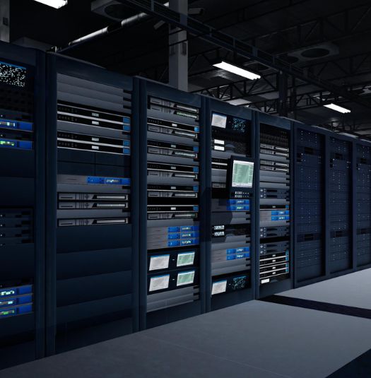 Photo of a data center